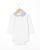 Body blanc col claudine en oxford b