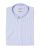 Chemise regular col boutonné oxford rayé ciel manche courte