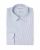 Chemise regular col italien carreaux bleu