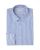 Chemise regular col italien rayures bleu