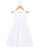 Robe chasuble courte lin/coton blanc