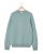 Pull col rond vert d'eau 100% lambswool