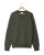 Pull col V kaki 100% lambswool