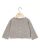 Cardigan point mousse gris 100% lambswool