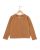 Cardigan col rond camel 100% lambswool