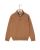 Pull col zippé camel 100% lambswool