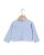 Cardigan col rond naissance laine-cachemire ciel