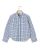 Chemise flanelle manches longues vichy bleu/gris 