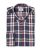 Chemise flanelle col boutonné carreau rouge/marine