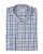 Chemise flanelle col boutonné vichy bleu/gris