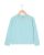 Cardigan finition point de riz aqua