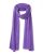 Echarpe longue violet 100% cachemire