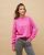 Pull col rond loose rose 100% cachemire